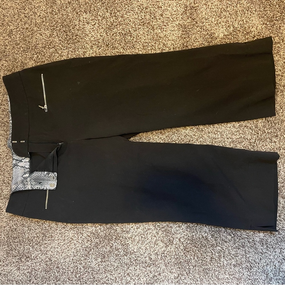 Makie Black Ankle Cropped Pants Professional